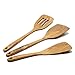 FAAY Wooden Spoons, Faay 3-In-1 Teak Kitchen Utensils Including 1 Stir Fry Spatula, 1 Slotted Turner & 1 Compact - Image 2
