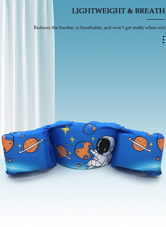 DUNISO سترة سباحة للأطفال، أكمام عائمة قابلة للنفخ، شريط ذراع للسباحة، أجنحة سباحة كرتونية، سترات سباحة عائمة، أكمام، أشرطة كتف، عوامات للذراع للأطفال الذين يتعلمون السباحة، معدات التدريب - Image 4