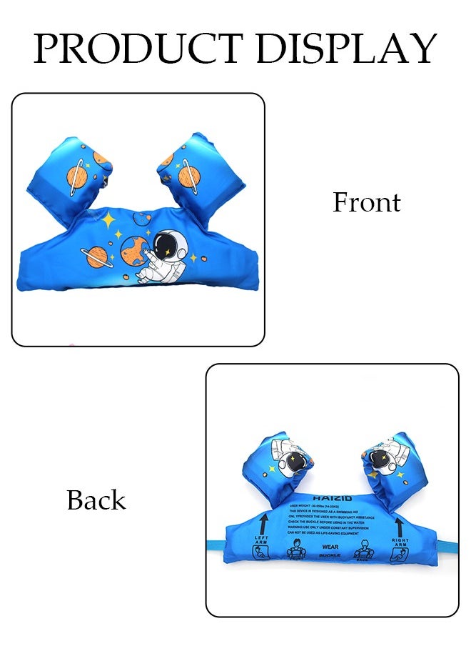 DUNISO - Swimming Vest for Kids, Inflatable Floating Sleeve Swim Arm Band Cartoon Swimming Wings Pool Float Vests Sleeves Shoulder Straps Arm Floaties for Children Learn to Swim Training Equipment - Image 1
