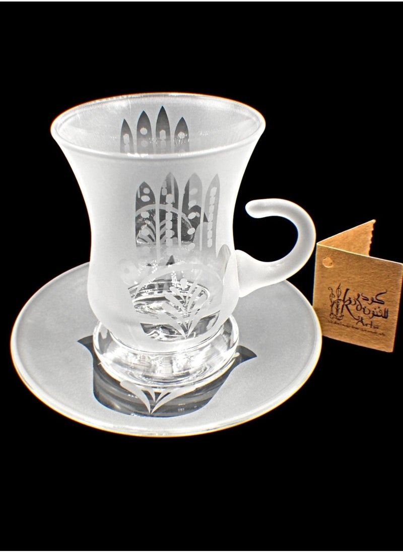 Tea cups with saucer glass 6 pieces - pzsku/Z0920505E50767F8DDE9DZ/45/_/1647760604/449363c9-9963-40b6-86e6-5c54c36e9017