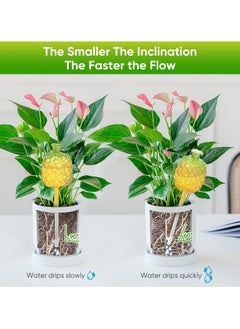 SYOSI Plant Watering Globes Large Capacity Self Watering Planter Insert for Indoor Outdoor Plants Self Plant Watering Devices for Plant Lovers Glass Watering Globes for Everyday Use 3 Pack  - Image 4