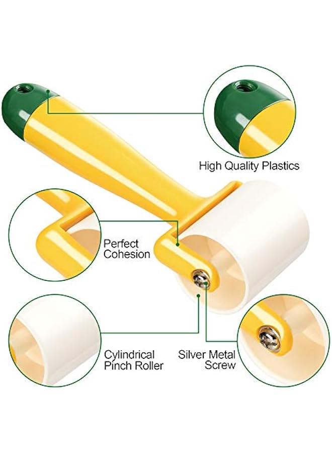 Seam Roll & Press Roller, Quilting Tool Wallpaper Roller with Ergonomic Handle, Sewing Notions Pressing Wheel, for Quilting, Sewing, Print, Ink, Wallpaper, Home Decoration (7.44inch X 1.85inch) - Image 3
