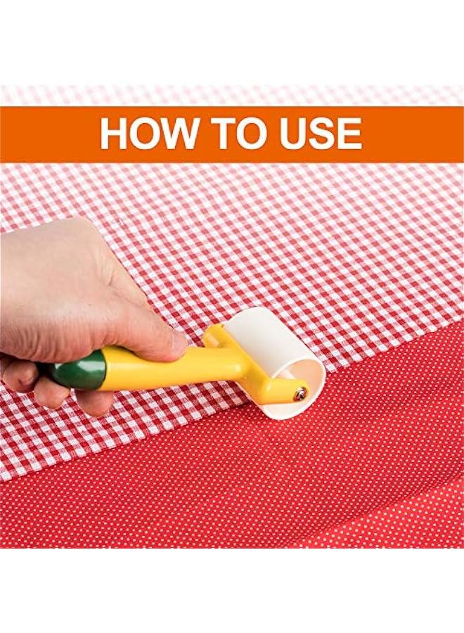 Seam Roll & Press Roller, Quilting Tool Wallpaper Roller with Ergonomic Handle, Sewing Notions Pressing Wheel, for Quilting, Sewing, Print, Ink, Wallpaper, Home Decoration (7.44inch X 1.85inch) - Image 4