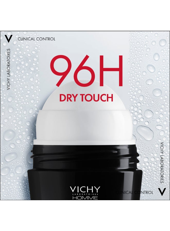 VICHY 96 Hour Clinical Control Deodorant For Men Clear 50ml - Image 4