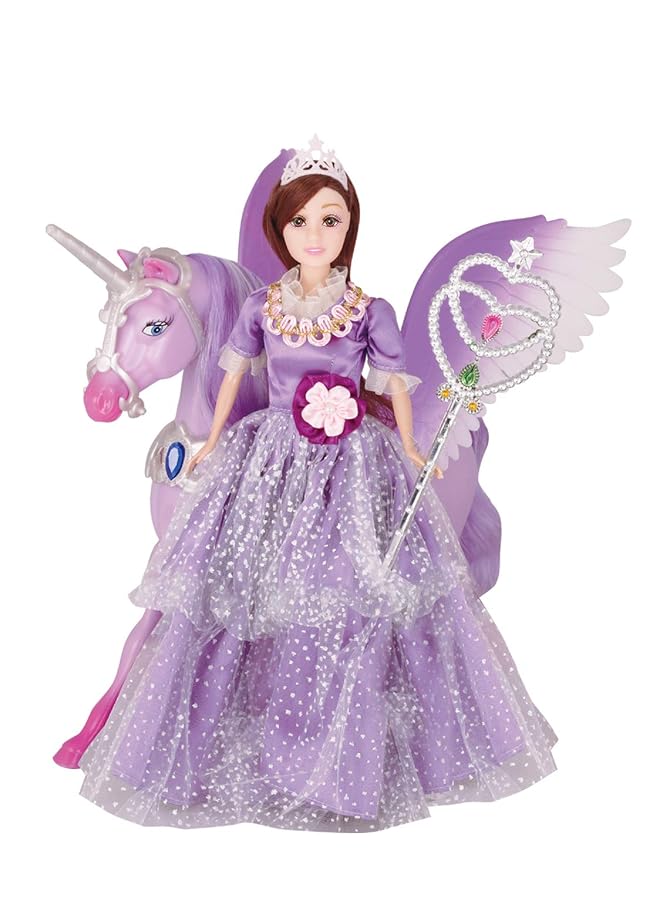 باور جوي دمية الأميرة ليلى بي جيه 30 سم مع بيجاسوس السحري المتنوع Lh201555 - Image 2