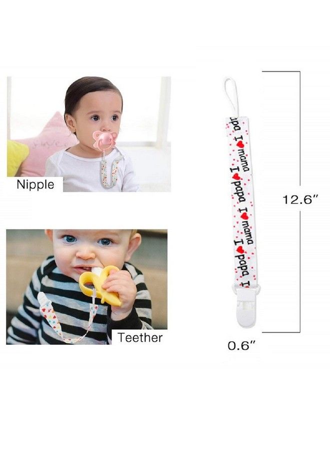 Syga I Love Papa Design Baby Pacifier Teether Belt Clip  - Image 3