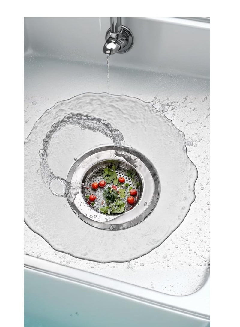 3 Pack Kitchen Sink Strainers - Stainless Steel Sink Drain Strainer with Large Wide Rim  - Image 3