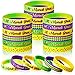 Kasyat 30 Pieces Mardi Gras Silicone Bracelets Mardi Gras Wristbands for Carnival Birthday Party Decorations Goodie Bag Stuffers Fillers Supplies - Image 2