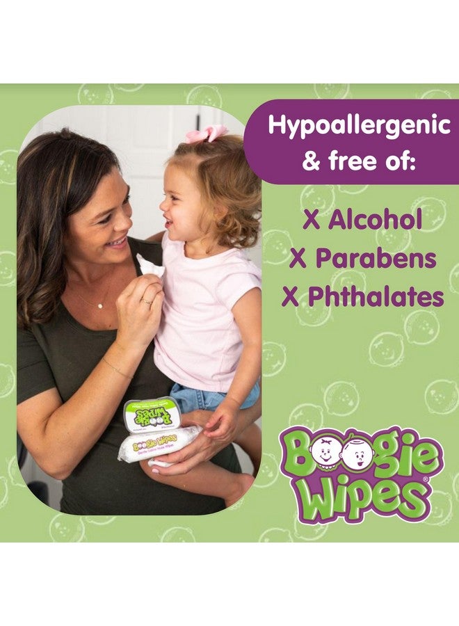 Boogie Saline Nose Wipes by Boogie, for Baby & Kids, Face, Hand & Body, FSA/HSA Eligible, Made with Vitamin E, Aloe, and Natural Saline, Unscented, 30 Count (Pack of 12) - Image 4
