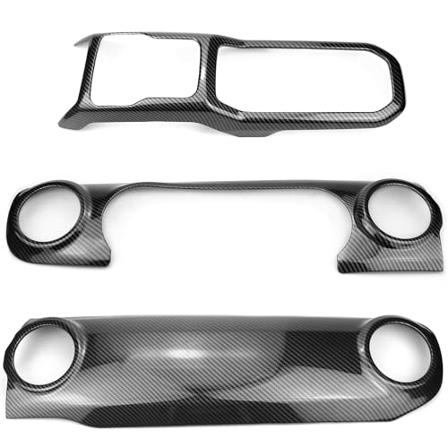 Bolaxin ABS Center Console Panel Dashboard Cover Compatible with Jeep Wrangler JL 2018-2023/ Jeep Gladiator JT 2020-2023 Interior Trim Decor for Jeep Accessories (Blue) - Image 2