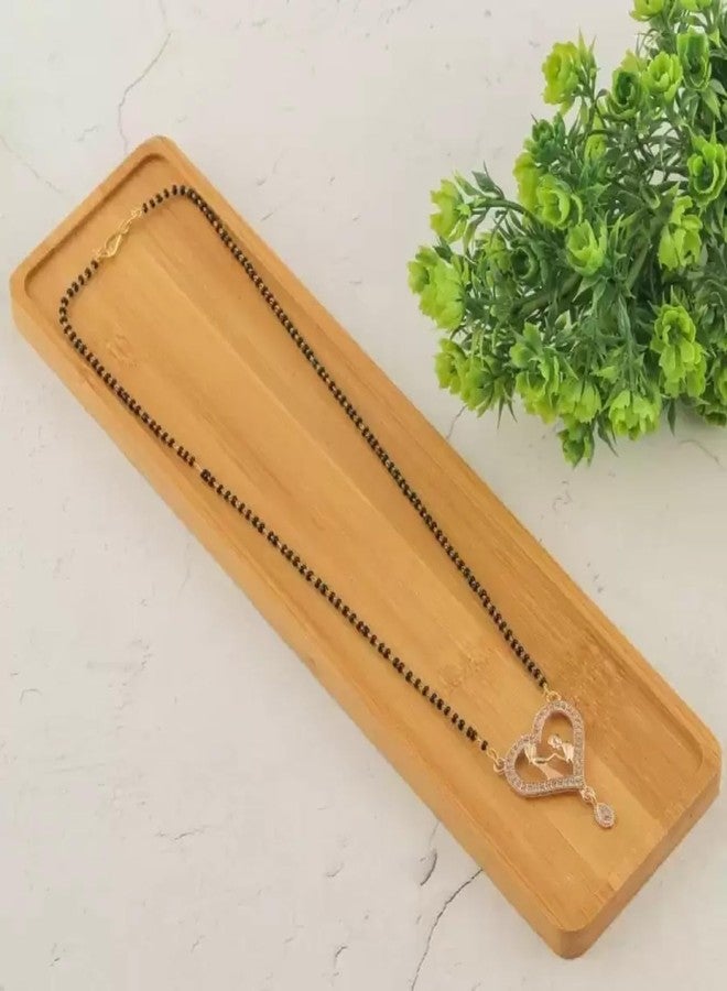 Shivarth Mangalsutra Tanmaniya Indian Traditional Jewellery Pendant Necklace Nallapusalu Chains Black Beads Pearl Stone For Women & Girls - Image 4