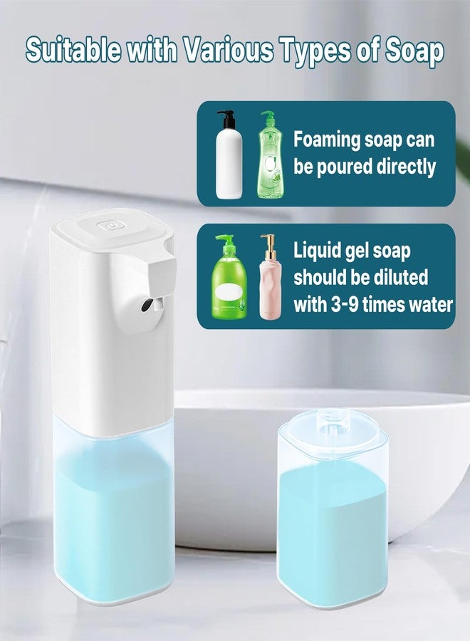 WAONIQ Automatic Foaming Soap Dispenser, 12oz/350ml, 4 Level Adjustable Foam, Rechargeable, Wall Mount Hand Soap Dispenser for Bathroom Kitchen Countertop - Image 5