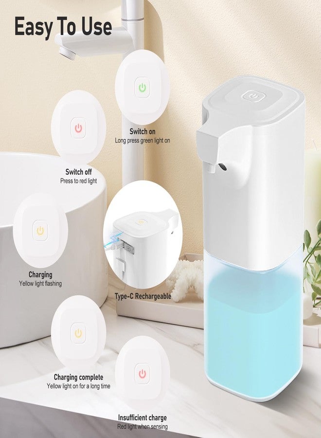 WAONIQ Automatic Foaming Soap Dispenser, 12oz/350ml, 4 Level Adjustable Foam, Rechargeable, Wall Mount Hand Soap Dispenser for Bathroom Kitchen Countertop - Image 3