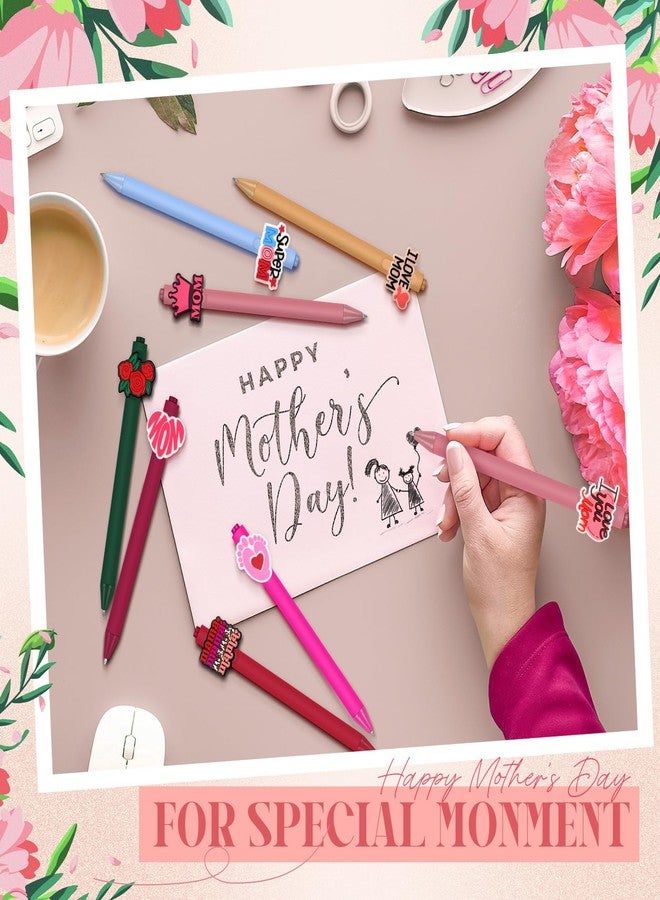 Engrowtic 12 Pcs Mothers Day Pens Gifts for Mom Cute Ballpoint Pen Funny Retractable Writing Pens Black Ink Best Mom Gifts from Daughter Son Husband Birthday Gift for Women New Mama Office School - Image 5