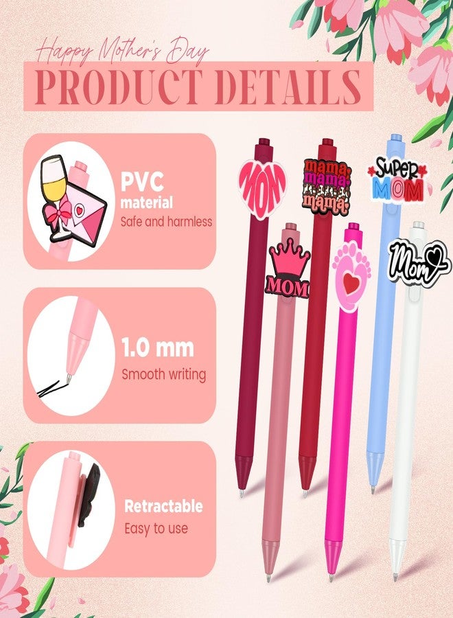 Engrowtic 12 Pcs Mothers Day Pens Gifts for Mom Cute Ballpoint Pen Funny Retractable Writing Pens Black Ink Best Mom Gifts from Daughter Son Husband Birthday Gift for Women New Mama Office School - Image 3