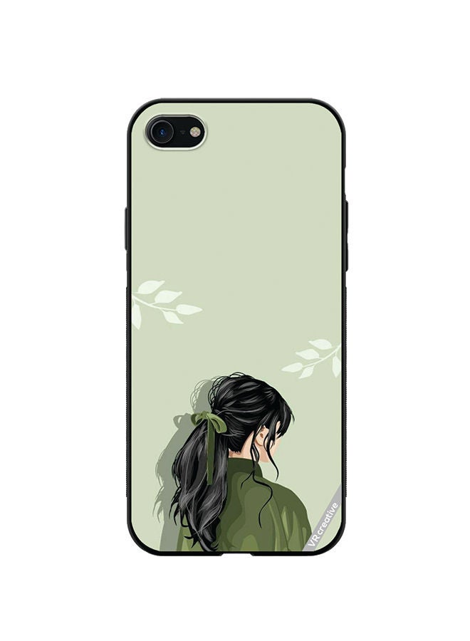 VR CREATIVE Protective Case Cover For Apple iPhone SE (2022) A Girl Design Multicolour - Image 1