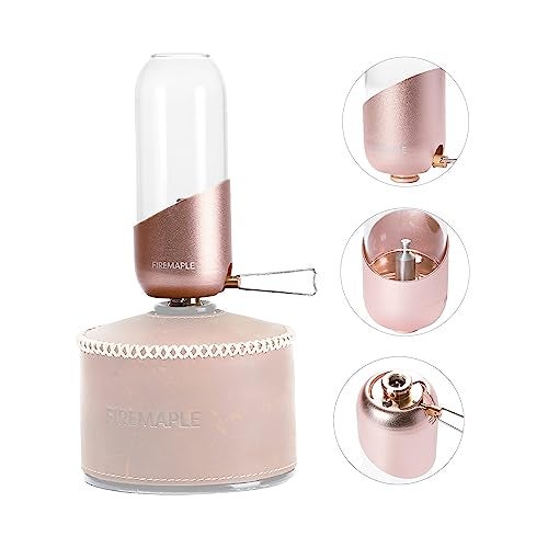 Fire-Maple Fire Maple Orange Camping Light, Propane Lamp，Gas Lantern, Glass Lampshade & Windproof, NO Mantles Needed, Brightness Adjustable, Heating, Camping Atmosphere &Bright Flames - Image 3