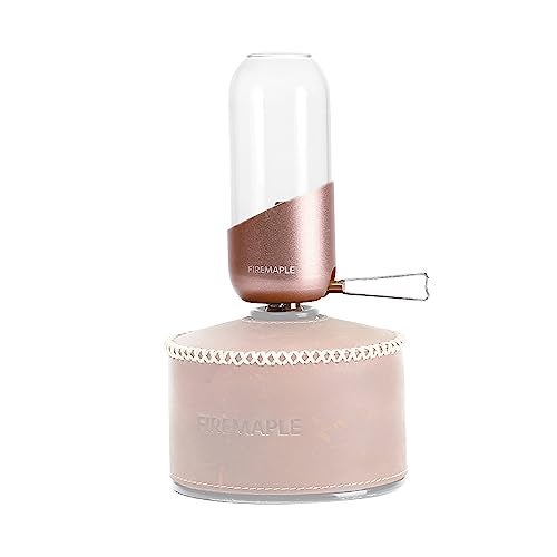 Fire-Maple Fire Maple Orange Camping Light, Propane Lamp，Gas Lantern, Glass Lampshade & Windproof, NO Mantles Needed, Brightness Adjustable, Heating, Camping Atmosphere &Bright Flames - Image 1