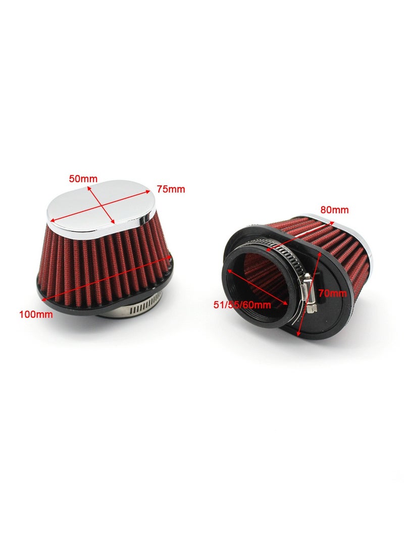Generic Car Air Intake Modified 51/55/60MM Air Filter Motorcycle Exhaust Gas Filter Mushroom Head Mushroom Head  - Image 3