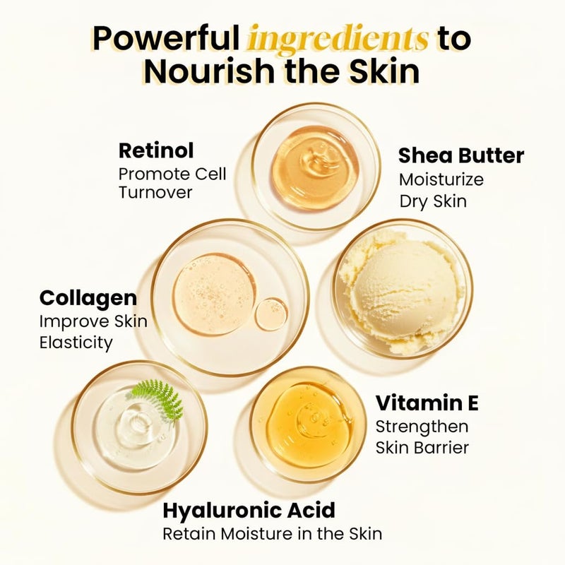 Bealions Retinol Cream for Face Anti Aging: Wrinkle Cream for Face Neck with Collagen Hyaluronic Acid - Night Moisturizer for Men Women - Facial Skin Care Christmas Gift for Mom Dad Sister - Image 2