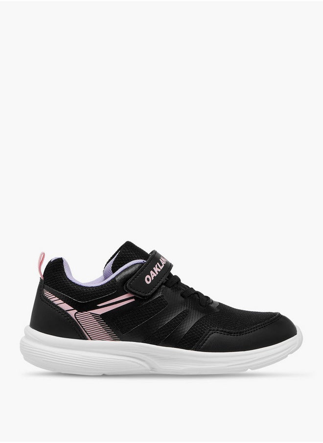 Oaklan by Shoexpress Girls Panelled Sports Shoes with Hook and Loop Closure  - Image 3