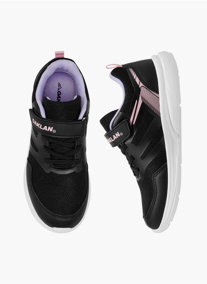 Oaklan by Shoexpress Girls Panelled Sports Shoes with Hook and Loop Closure  - Image 1