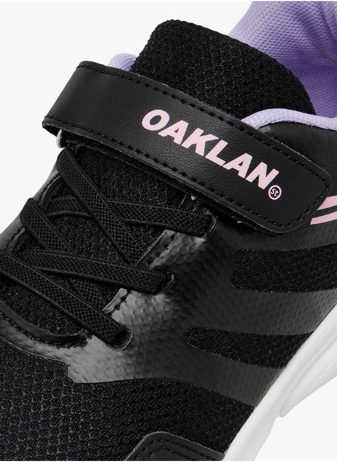Oaklan by Shoexpress Girls Panelled Sports Shoes with Hook and Loop Closure  - Image 4