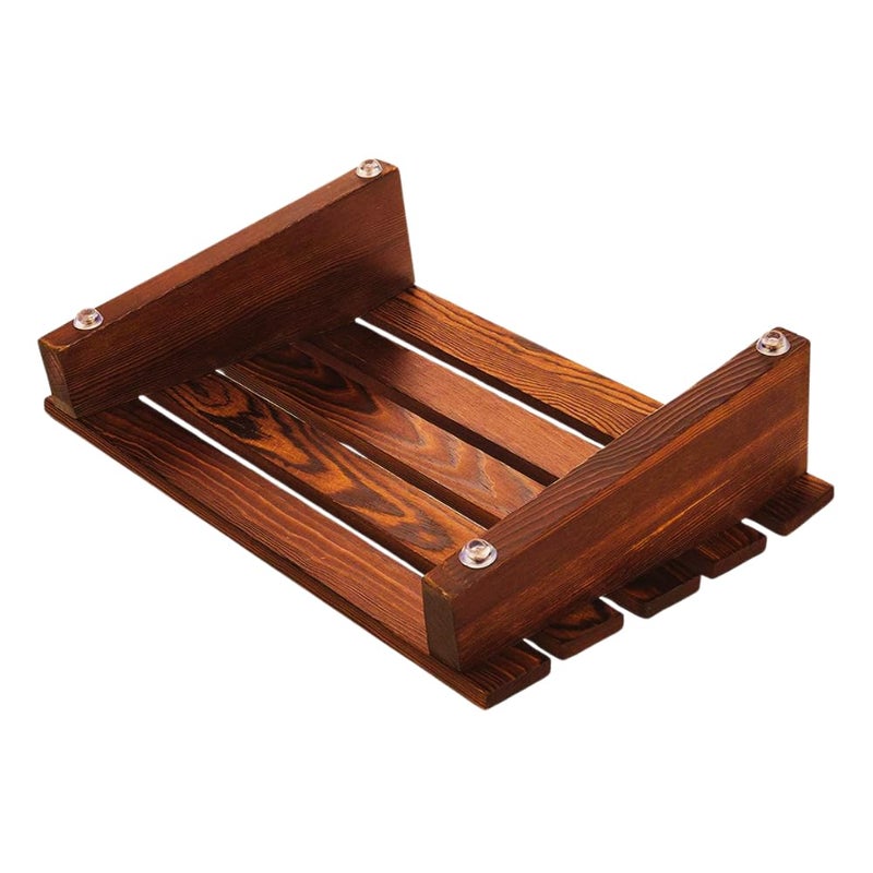 Dantawood Chair Foot Rest for Office in Natural Pine Wood Under Desk Foot Stool Foot Rest Foot Rest Under Table for Office Home Size L16 W 12 H 5Inch - Image 3