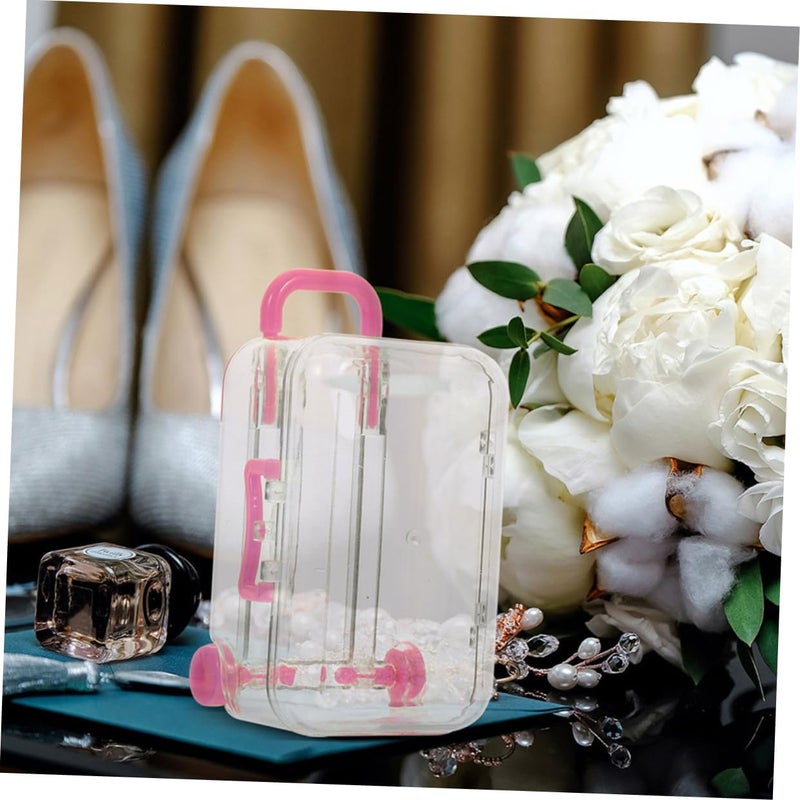 PRETYZOOM 6pcs Mini Suitcase Favor Boxes for Bridal Shower Birthday Assorted Candy Italian Themed Party Decorations - Image 5