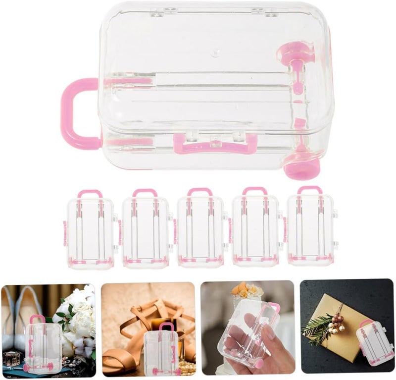 PRETYZOOM 6pcs Mini Suitcase Favor Boxes for Bridal Shower Birthday Assorted Candy Italian Themed Party Decorations - Image 4