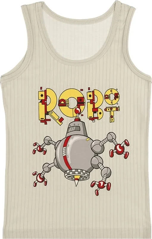 Donella 5-pack Color Robot Printed Boy Undershirt - 771142HT