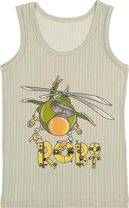 Donella 5-pack Color Robot Printed Boy Undershirt - 771142HT