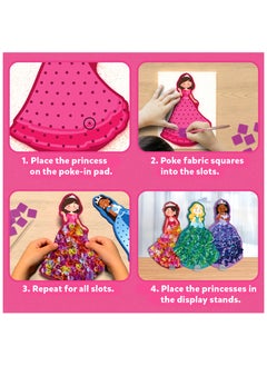 Skillmatics Poke-in Art Magical Princesses - Art & Craft Activity Mess-Free Art for Kids, DIY Craft Kits, Creative Activity, Fine Motor Skills, Gifts for Girls & Boys Ages 4, 5, 6, 7, 8, 9  - Image 4