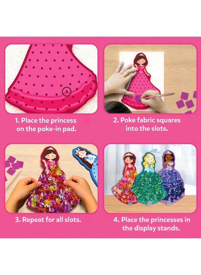 Skillmatics Poke-in Art Magical Princesses - Art & Craft Activity Mess-Free Art for Kids, DIY Craft Kits, Creative Activity, Fine Motor Skills, Gifts for Girls & Boys Ages 4, 5, 6, 7, 8, 9 - Image 4