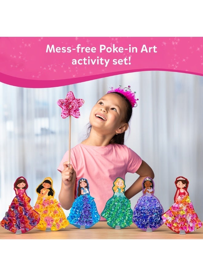 Skillmatics Poke-in Art Magical Princesses - Art & Craft Activity Mess-Free Art for Kids, DIY Craft Kits, Creative Activity, Fine Motor Skills, Gifts for Girls & Boys Ages 4, 5, 6, 7, 8, 9 - Image 2