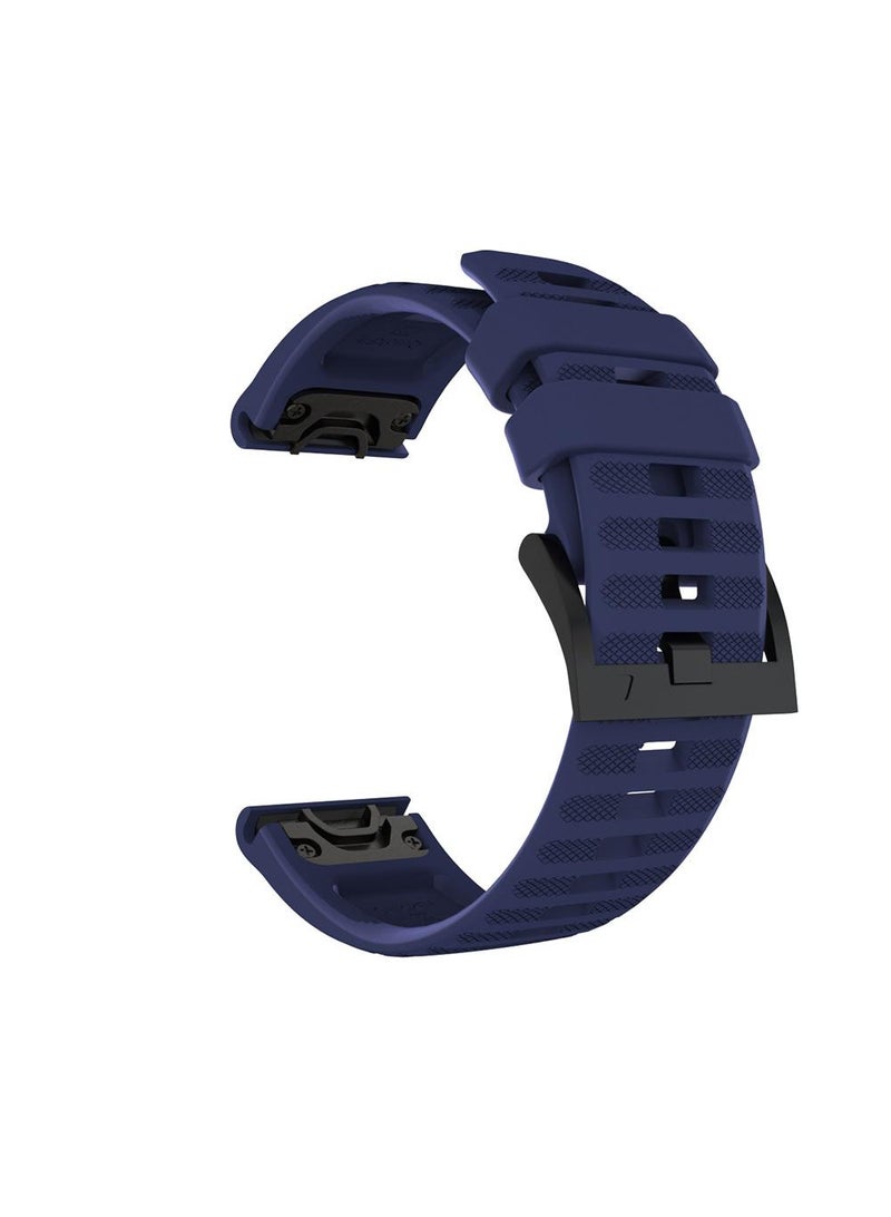 Silicone strap is suitable for the garmin Fenix7pro/6/Fenix7x/6x/7s Blue 22mm Fenix6 - Image 1