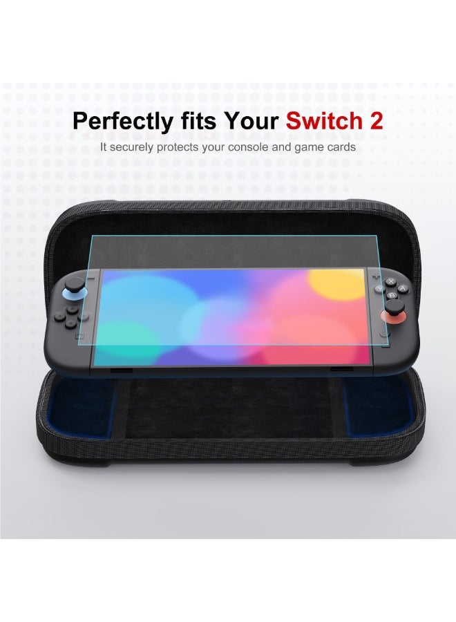 STARTRC GAMES Carrying Case for Switch 2, Travel Hard Shell Case with 12 Game Card Slots & 1 Screen Protector, Protective Bag for Switch 2 Console & Games Accessories  - Image 2