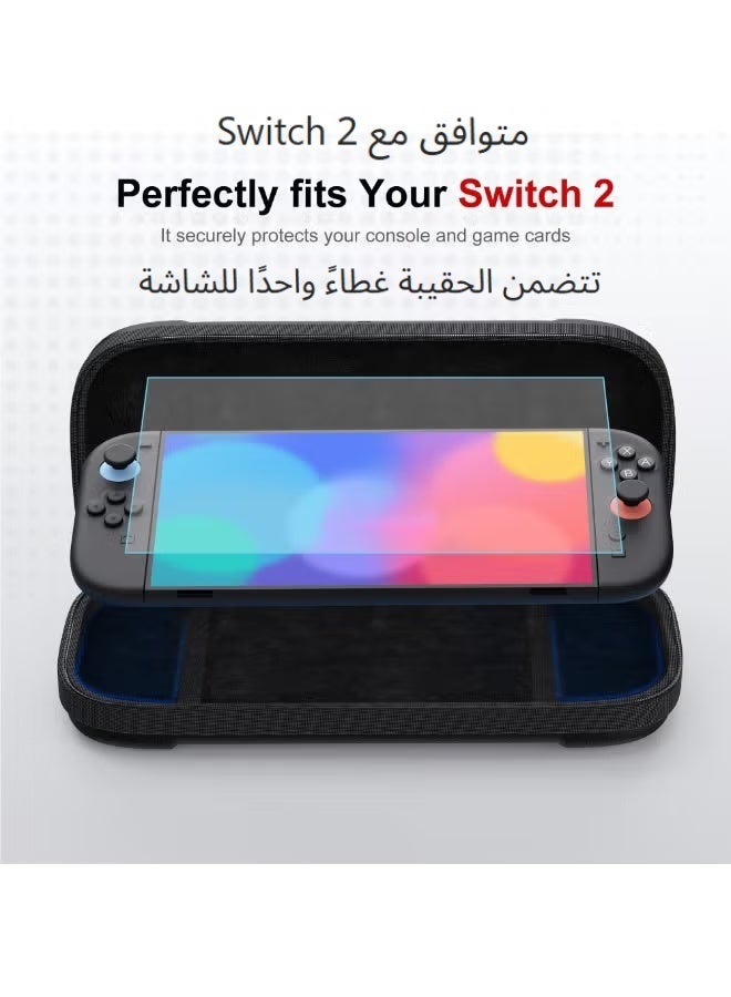 STARTRC GAMES Carrying Case for Switch 2, Travel Hard Shell Case with 12 Game Card Slots & 1 Screen Protector, Protective Bag for Switch 2 Console & Games Accessories - Image 2