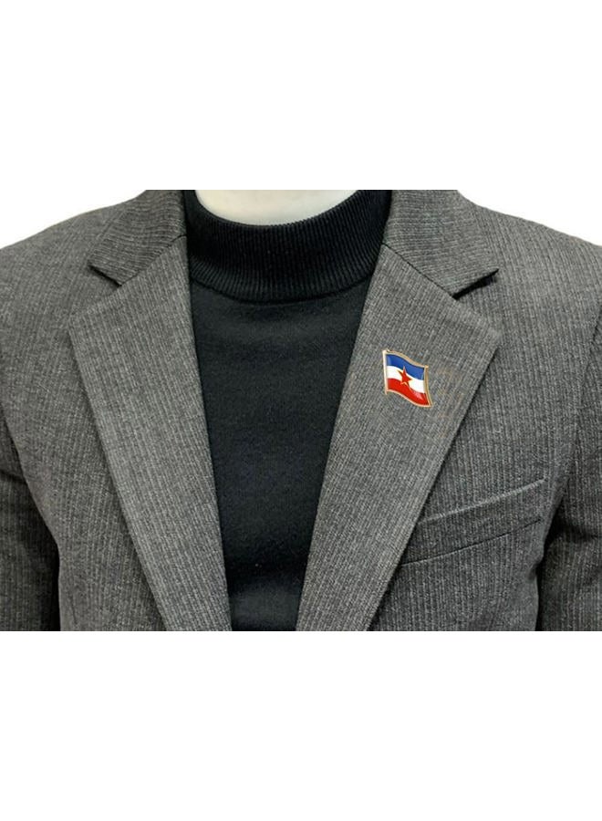 Vmcoatdu Country Flag Backs Locking Pin Keepers Clasp Badge International Travel Brooch Metal Alloy Souvenir 0.75x0.7 Inch Small, Metal, Epoxy Resin - Image 5