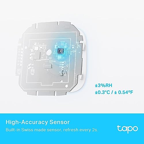 Tapo T315 Digital Hygrometer Thermometer Smart Temperature & Humidity Monitor | Real Time | Home Automation | Free Data Storage & Visual Graphs | Hub Required, Pack of 1 - Image 4