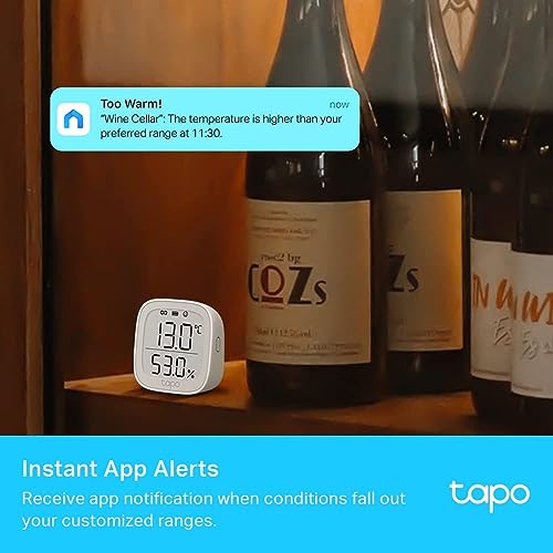 Tapo T315 Digital Hygrometer Thermometer Smart Temperature & Humidity Monitor | Real Time | Home Automation | Free Data Storage & Visual Graphs | Hub Required, Pack of 1 - Image 5