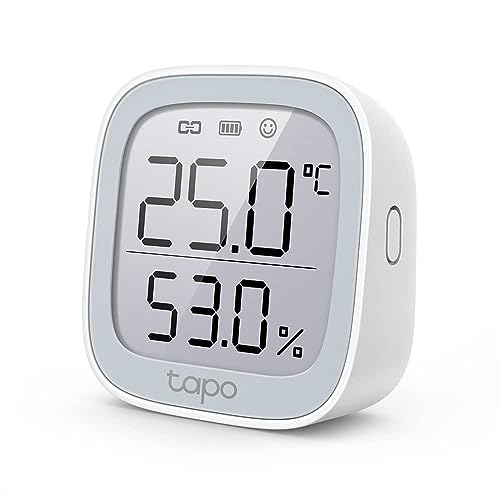Tapo T315 Digital Hygrometer Thermometer Smart Temperature & Humidity Monitor | Real Time | Home Automation | Free Data Storage & Visual Graphs | Hub Required, Pack of 1 - Image 1