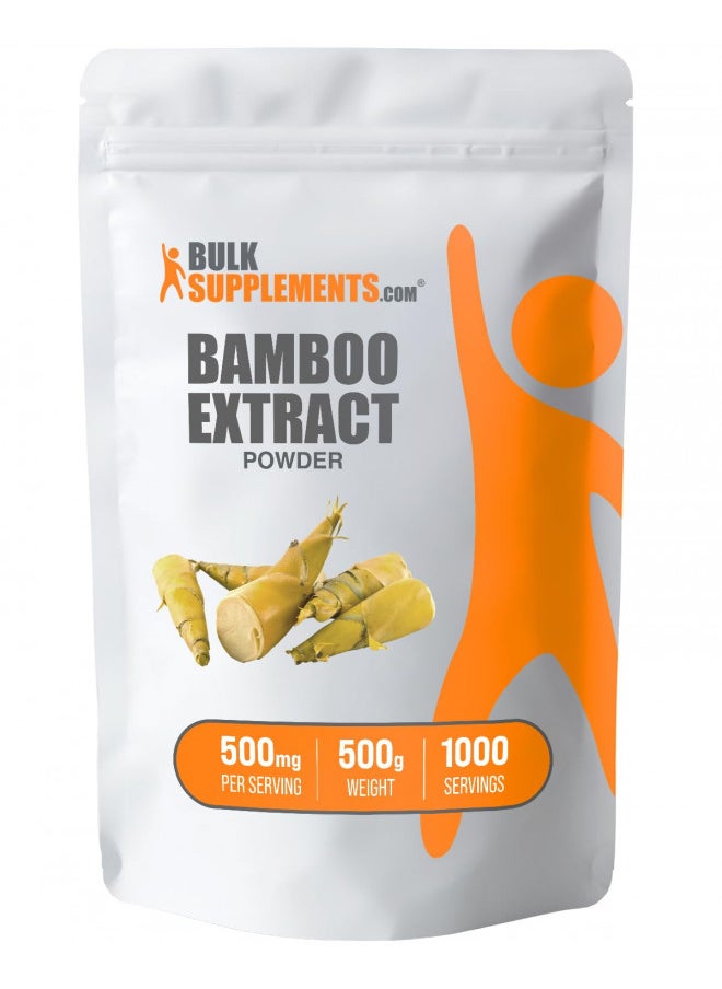 BulkSupplements - Bamboo Extract Powder Silica Supplements From Bamboo Leaf And Stem Bamboo Powder For Bones 500Mg - Image 1