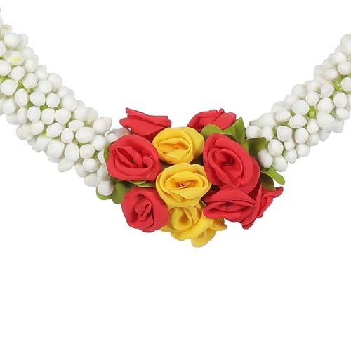 Daedal crafters Flower Garland for Pooja Mandir Decoration, Hanging Mala for Photo Frame, Decorative Haar Mala for God Idols, Photo Frames of Loved Ones, Ancestors, Pitra & Pooja Room Décor (40 Inch) - Image 3