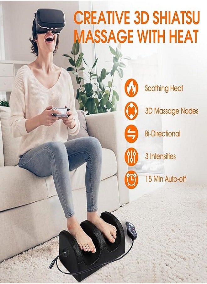 Generic - Foot Massager with Heat,Foot Massage Machine,Foot Massage Foot Sole,Electric Foot Massager with Heat,Deep Kneading Foot Massager Machine - Image 1