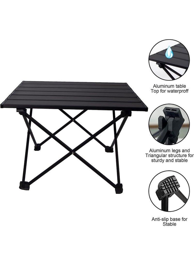 HUMJO Folding Camping Table,Portable Outdoor Coffee Table with Carry Bag - Image 4
