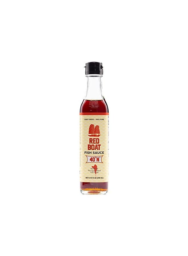 Red Boat - Fish Sauce, 8.45 Ounce - Chef’S Grade, Gluten Free, Sustainably Sourced And Artisan Processed, 100% Pure, Protein Rich, No Added Msg Or Preservatives.  - Image 1