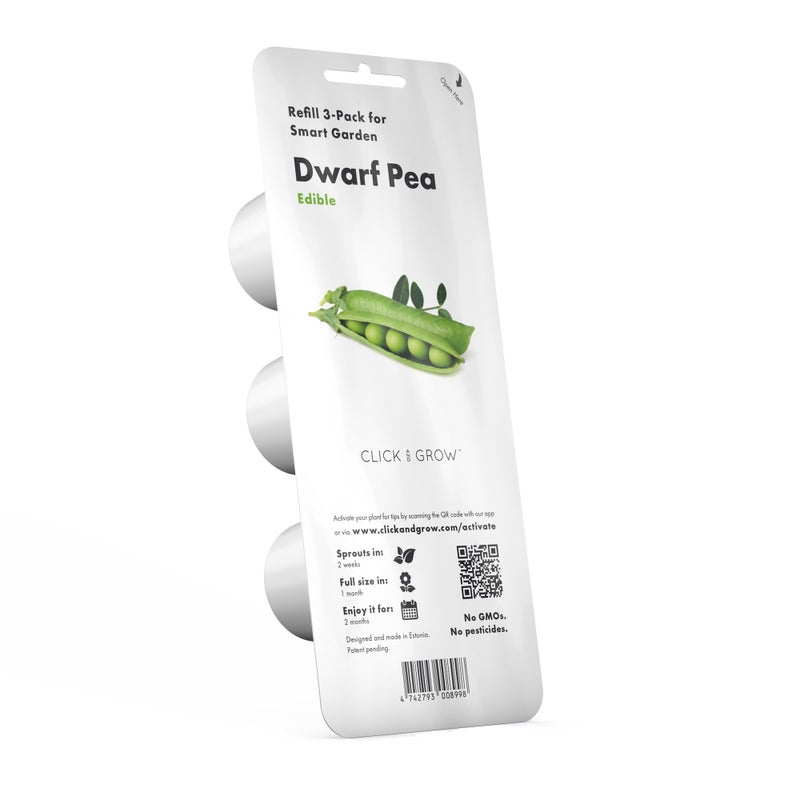 CLICK AND GROW Click and Grow Smart Garden Dwarf Pea Plant Pods, 3-Pack  - Image 1