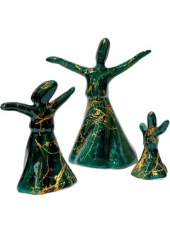 EGE A an 3 Piece Whirling Dervish Trinket Set Marble Whirling Dervish Set  - Image 1