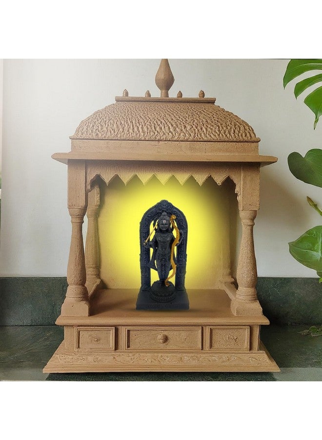 Xtore Divine 6-Inch Ram Lalla Idol - Handcrafted Poly Resin Statue for Home Decor and Worship | Ram Lalla 3D dol Statue Showpiece Murti - Image 2